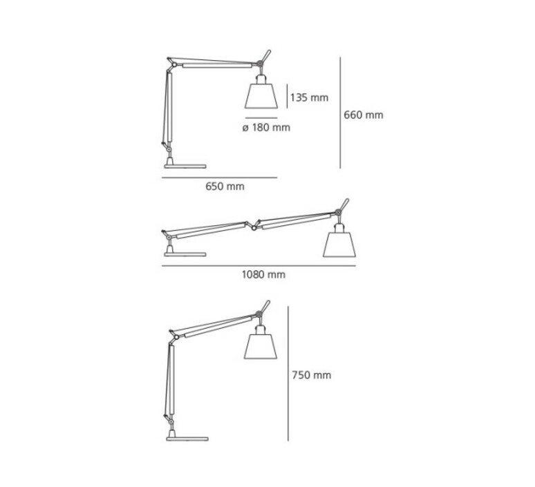 Corps tolomeo basculante tavolo quel designer michele de lucchi lampe a poser  artemide 0947020a a004030  design signed nedgis 188160 product