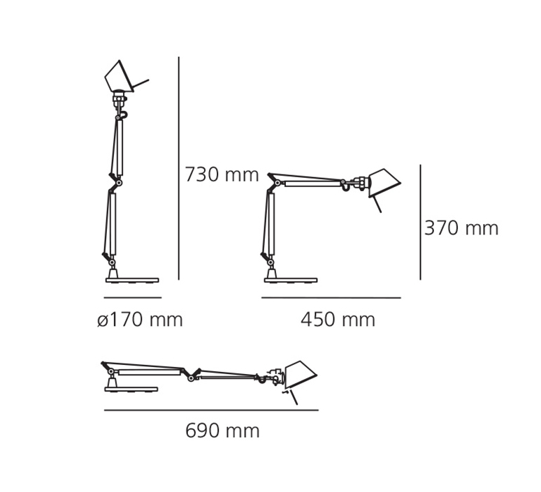 Tolomeo micro michele de lucchi lampe a poser table lamp  artemide a011860  design signed nedgis 134196 product