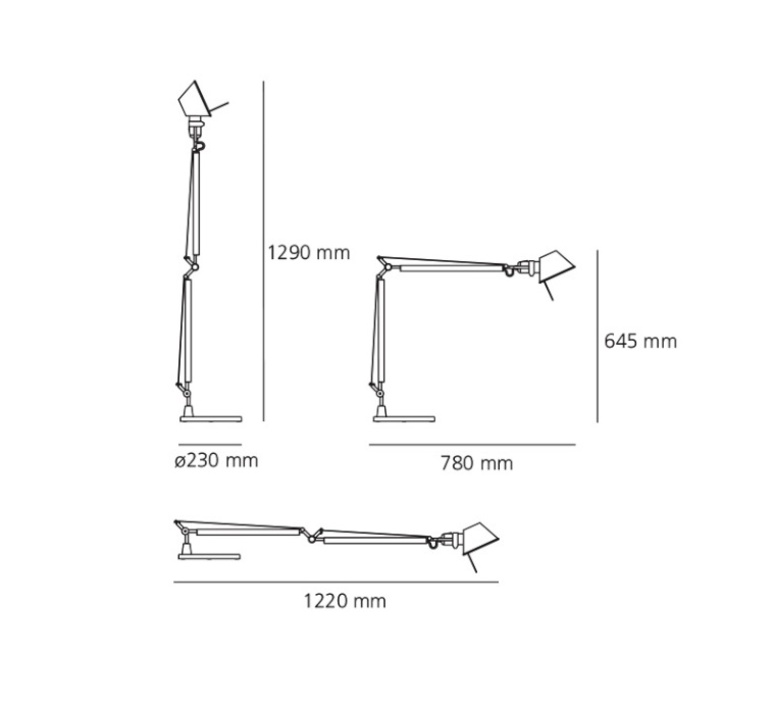 Tolomeo table michele de lucchi lampe a poser table lamp  artemide a004800 a004030  design signed 34160 product