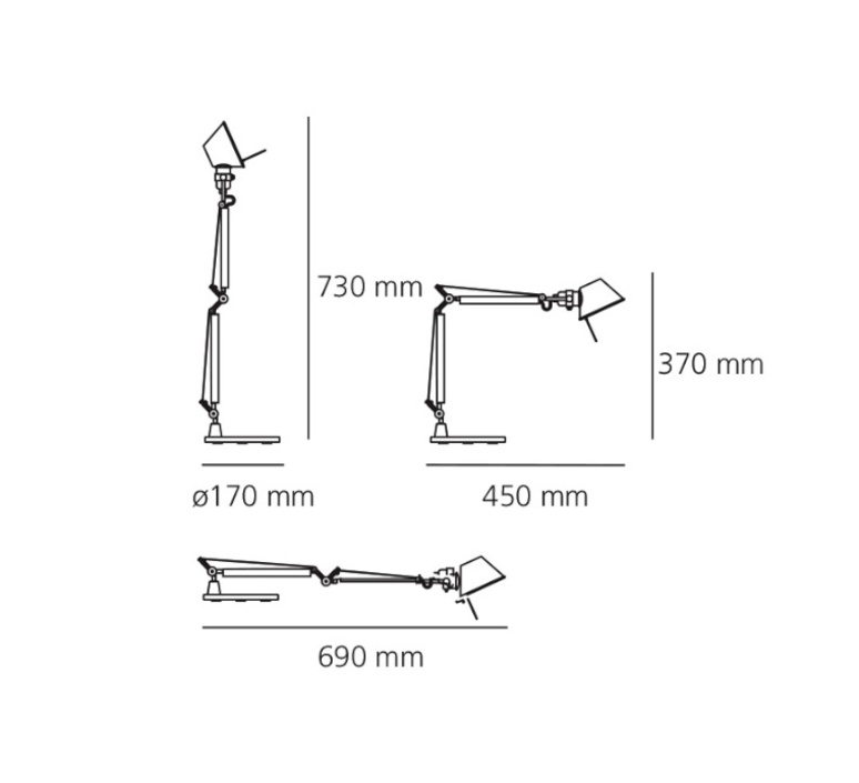 Tolomeo table micro michele de lucchi lampe a poser table lamp  artemide a011830  design signed 34194 product