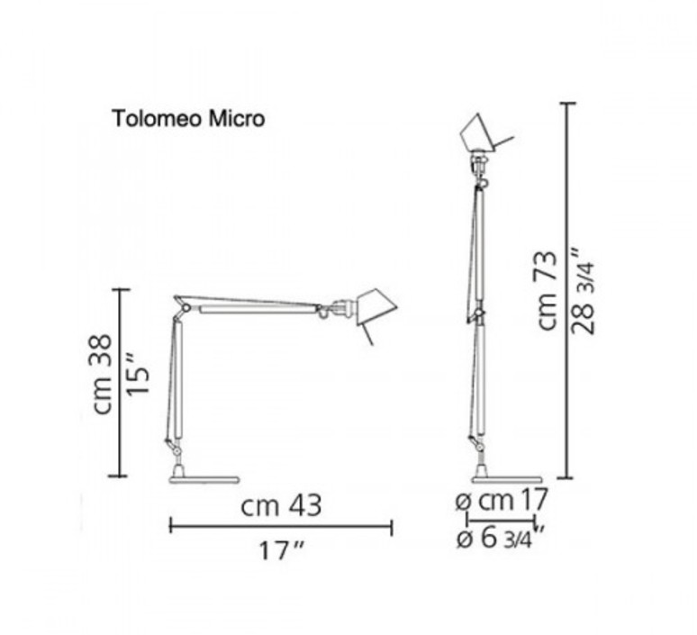 Tolomeo tavolo micro michele de lucchi lampe a poser table lamp  artemide 0011860a  design signed 46528 product