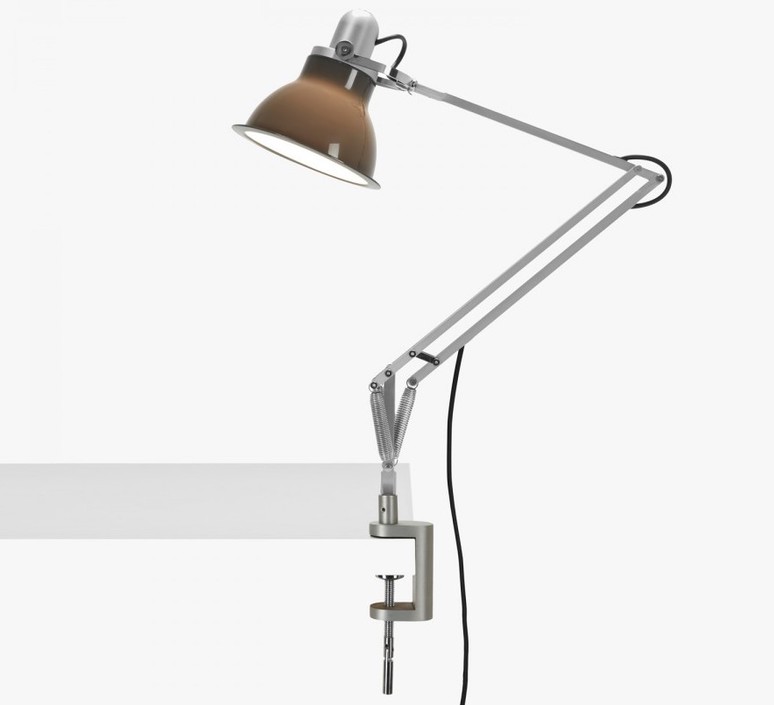 Table Lamp Type 1228 Avec Pince Granite Grey Led O17cm H34