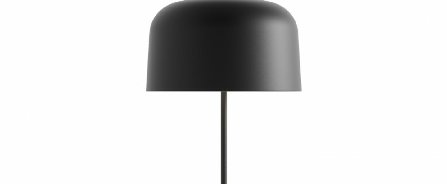 Lampe a poser zile noir mat o40cm h66cm luceplan normal