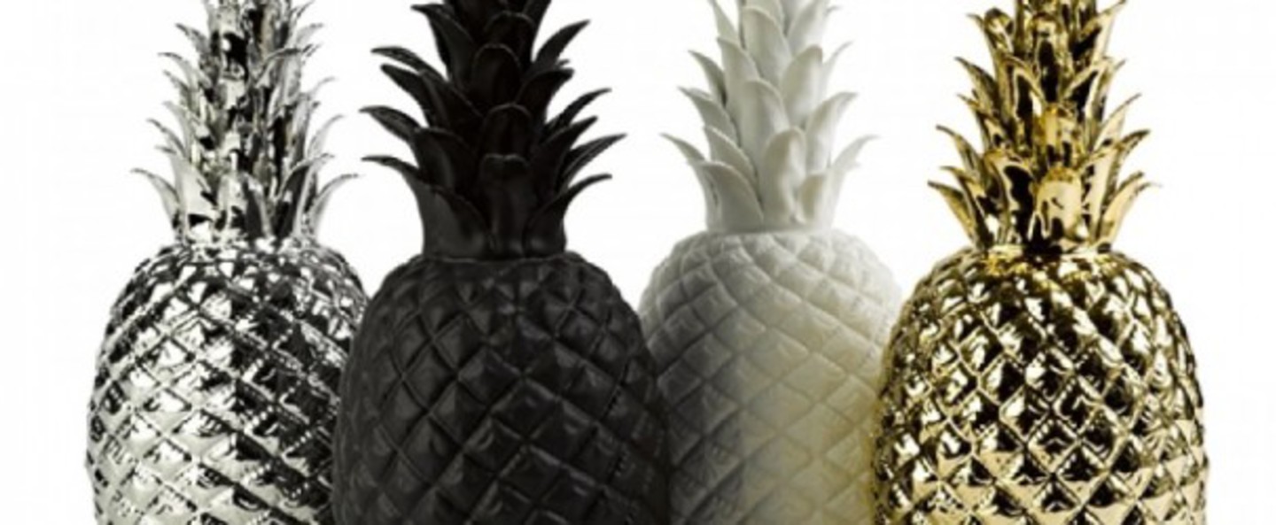 Lampe ananas pina colada argente h32cm goodnight light normal