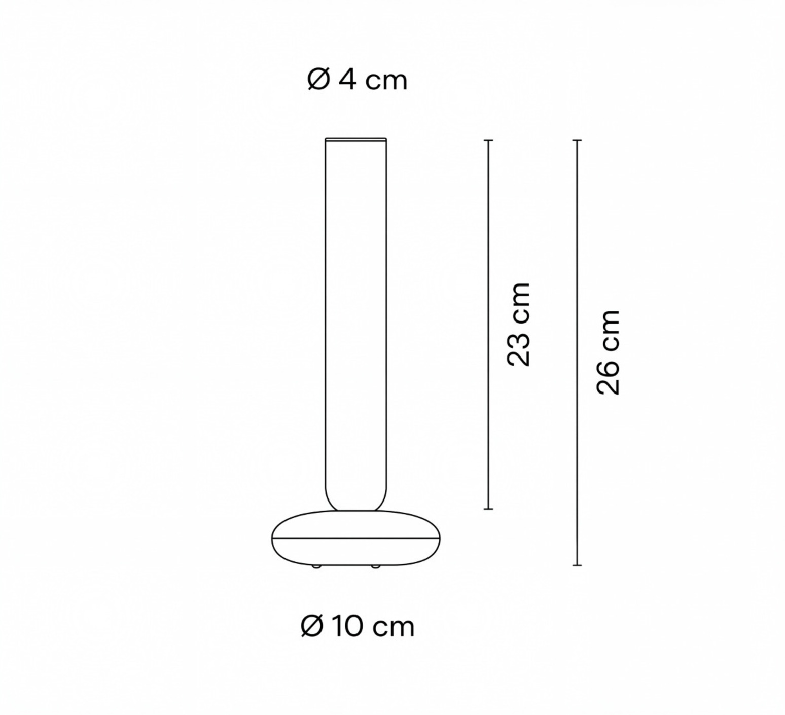 Vibia portátil, Alba 3780, beige, Led, regulable, 2700 K, 218 lm, Ø 10 cm, H 26 cm – Lámpara — imagen 3