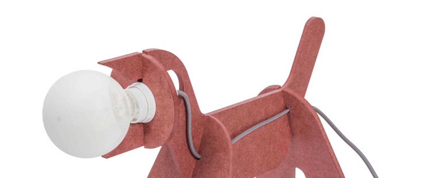 banner-image Lampe chien get out dog rouge h35cm eno studio normal