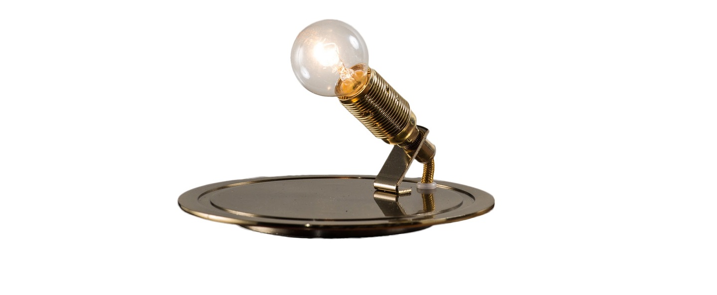 banner-image Lampe cloche glow in a dome rose base laiton h21cm ebb and flow normal