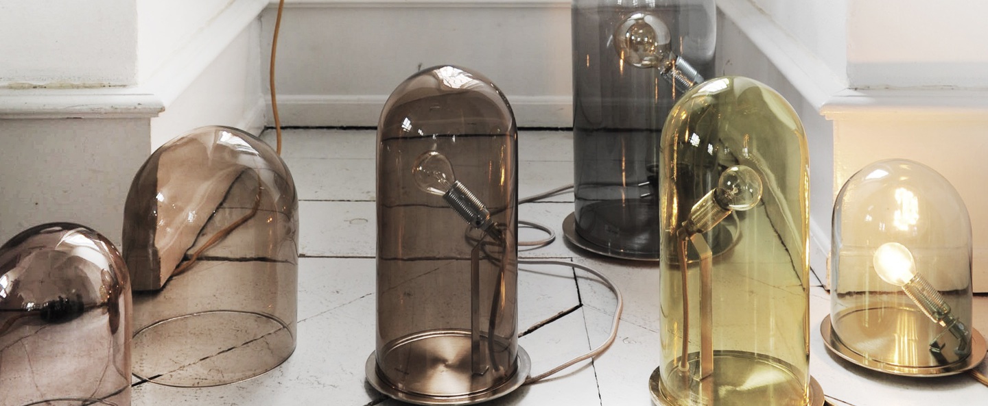 banner-image Lampe cloche glow in a dome transparent base argentee h21cm ebb and flow normal