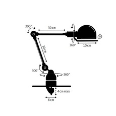 Signal 2 bras si332 jean louis domecq lampe de bureau a etau desk lamp vise  jielde si332jaus  design signed nedgis 147452 thumb