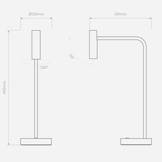 Enna desk led studio astro lampe de bureau desk lamp  astro 1058005  design signed nedgis 162196 thumb