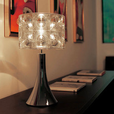 Desk Lamp Lighthouse Transparent Chrome H55cm ø30cm Innermost Nedgis Lighting