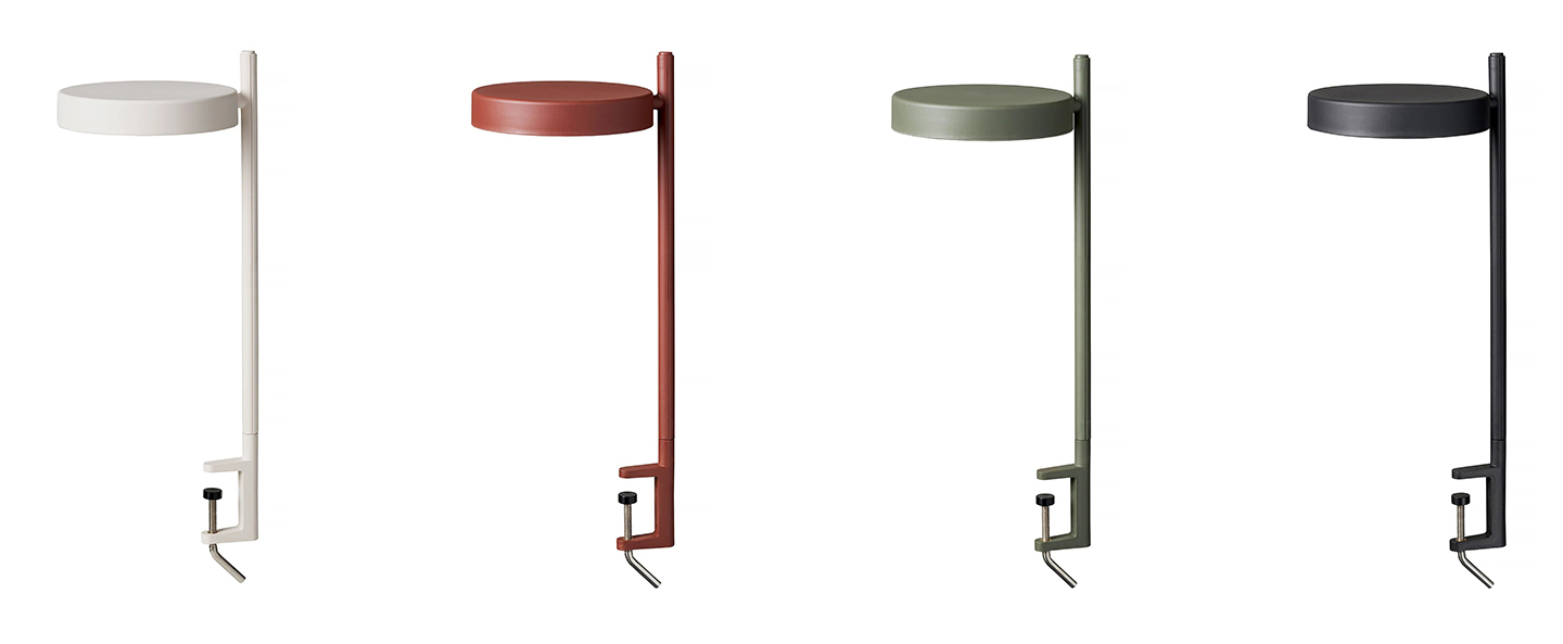 banner-image Lampe de bureau pastille c2 rouge oxyde led 2700k 690lm l17cm h48 1cm wastberg normal
