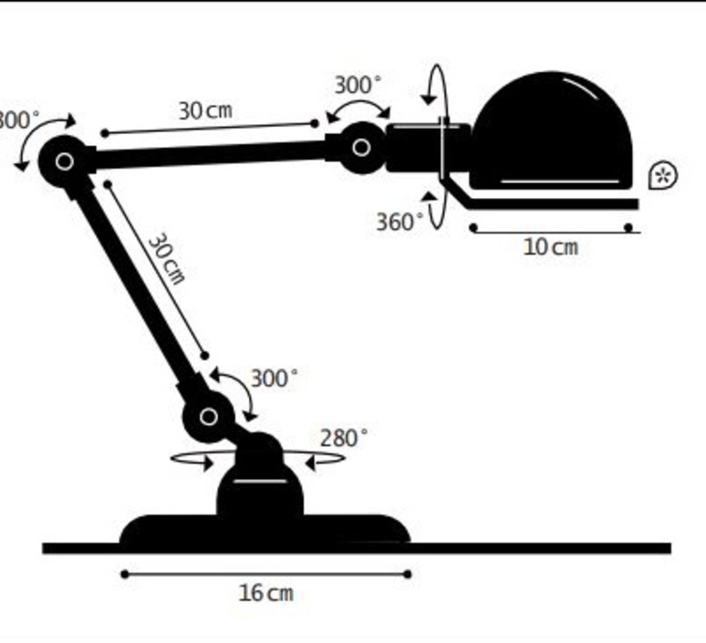 Signal 2 bras jean louis domecq lampe de bureau desk lamp  jielde si333grgs  design signed nedgis 108177 product