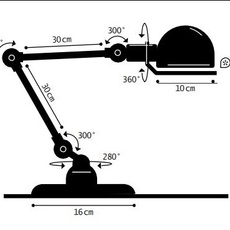 Signal 2 bras jean louis domecq lampe de bureau desk lamp  jielde si333grgs  design signed nedgis 108177 thumb