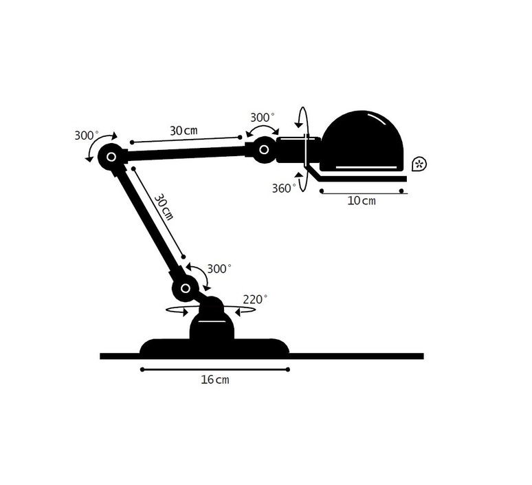 Signal 2 bras si333 jean louis domecq lampe de bureau desk lamp  jielde si333bous  design signed nedgis 142583 product