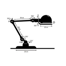 Signal 2 bras si333 jean louis domecq lampe de bureau desk lamp  jielde si333bous  design signed nedgis 142583 thumb