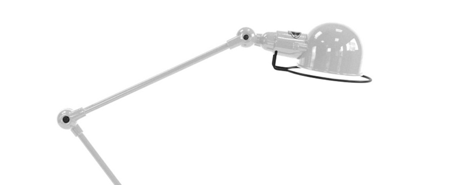 banner-image Lampe de bureau signal 2 bras si333 gris argent o16cm h60cm jielde normal