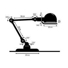 Signal 2 bras si333 jean louis domecq lampe de bureau desk lamp  jielde si333veh  design signed nedgis 150699 thumb