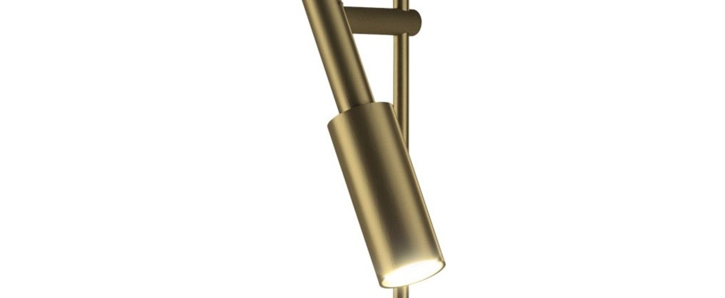 Lampe de bureau tubino plus bronze o10 4cm h48cm panzeri normal