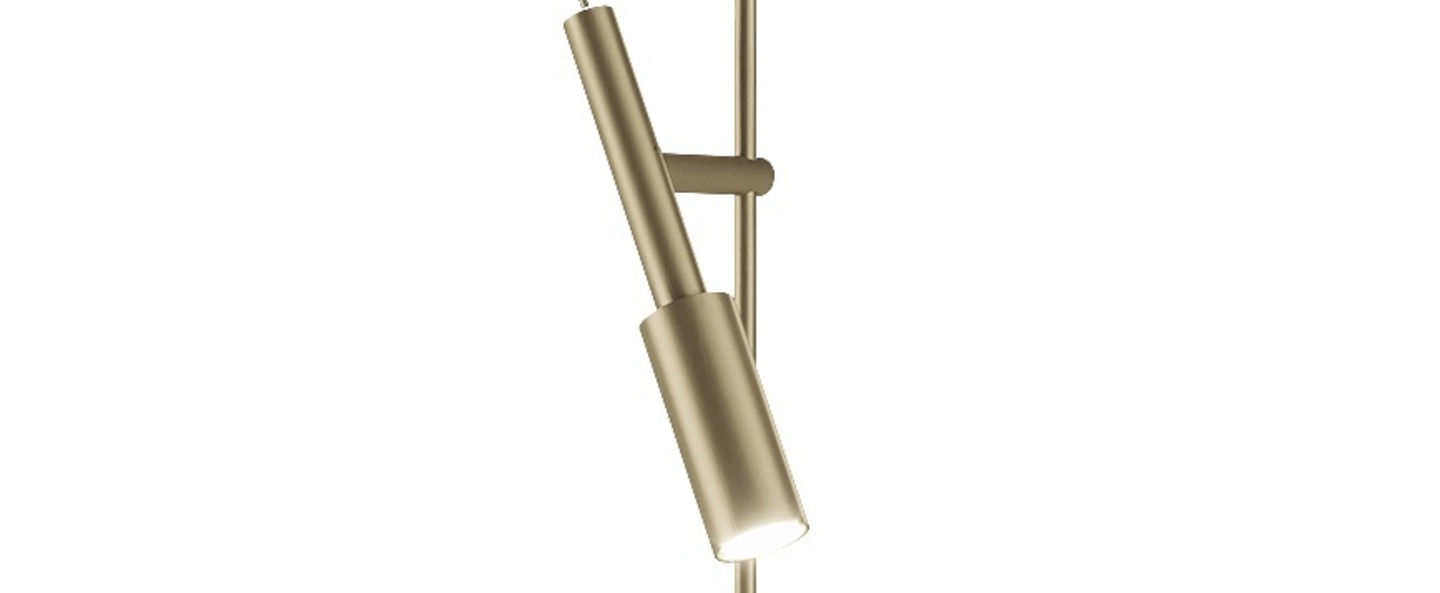 Lampe de bureau tubino plus champagne o10 4cm h48cm panzeri normal