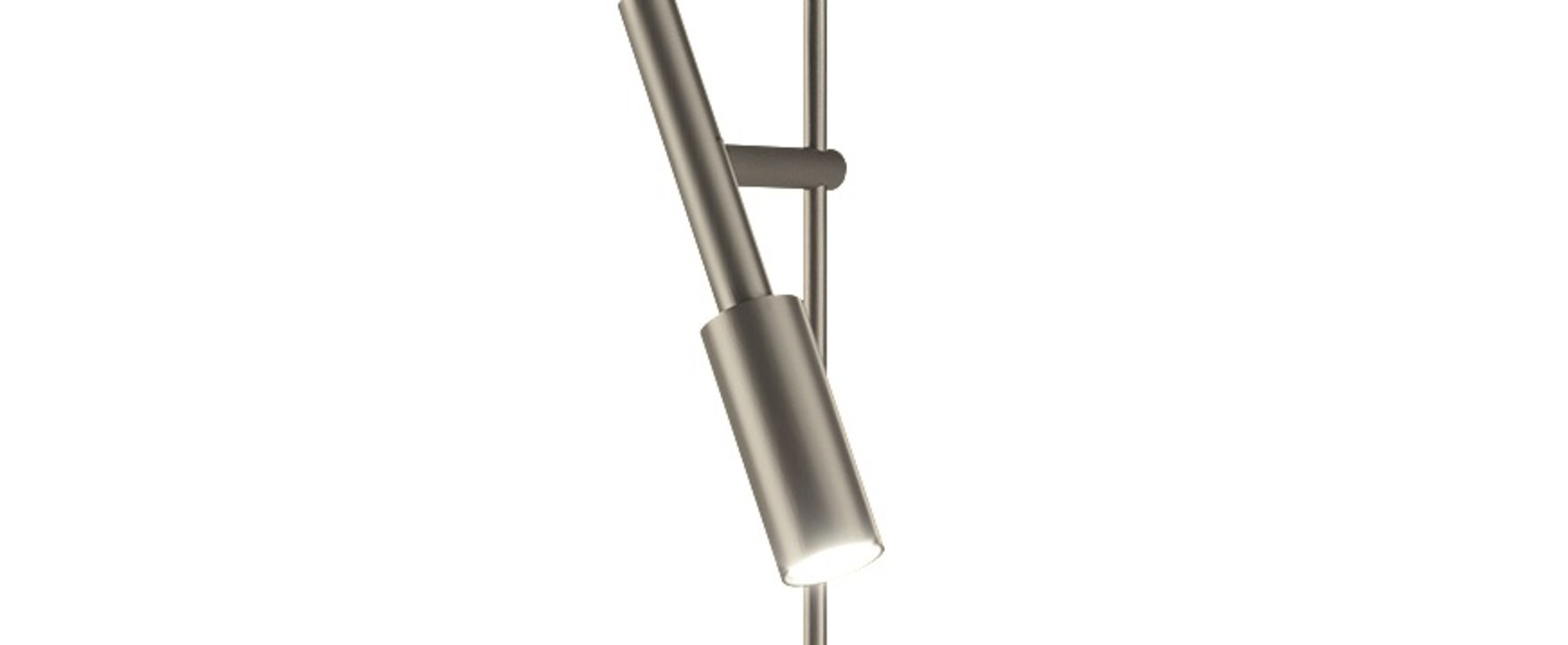 Lampe de bureau tubino plus titane o10 4cm h48cm panzeri normal