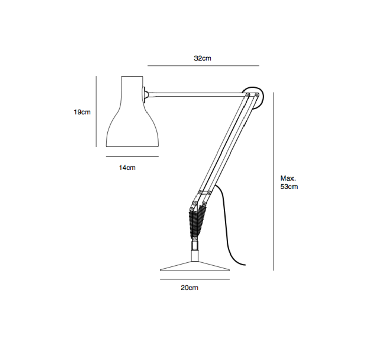 Type 75 paul smith edition three sir kenneth grange anglepoise 32140 luminaire lighting design signed 25971 product