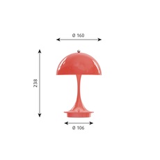 Panthella portable v2 verner panton lampe de poche flashlight  louis poulsen 5744612623  design signed nedgis 167942 thumb