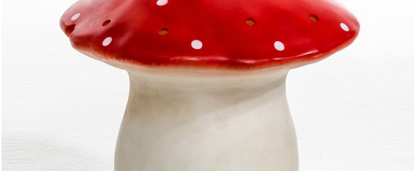 Lampe veilleuse grand champignon rouge o29cm egmont toys normal