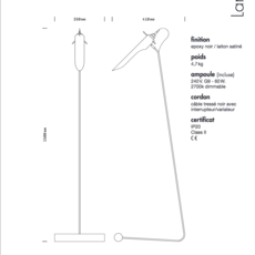 Achille daniel gallo liseuse reading light  daniel gallo achille liseuse  design signed 59563 thumb