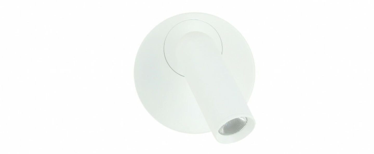 banner-image Liseuse murale benny 1 encastrable sans interrupteur blanc led 3000k 150 lm l7 2cm h7 2cm nexel normal