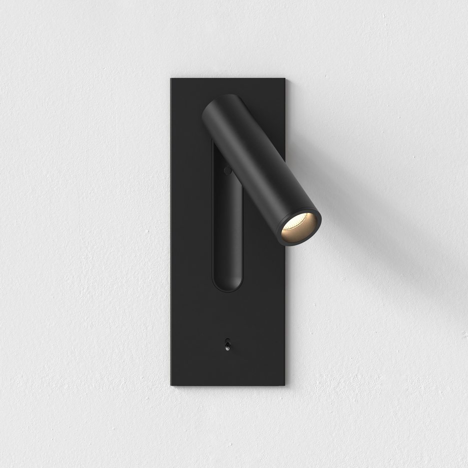 Wall reading light, Fuse 3 Toggle, with switch, matte black, LED