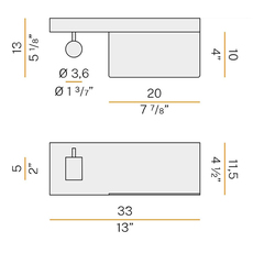 Jay gauche studio tecnico panzeri liseuse murale wall reading light  panzeri a13501 033 0501  design signed nedgis 126608 thumb