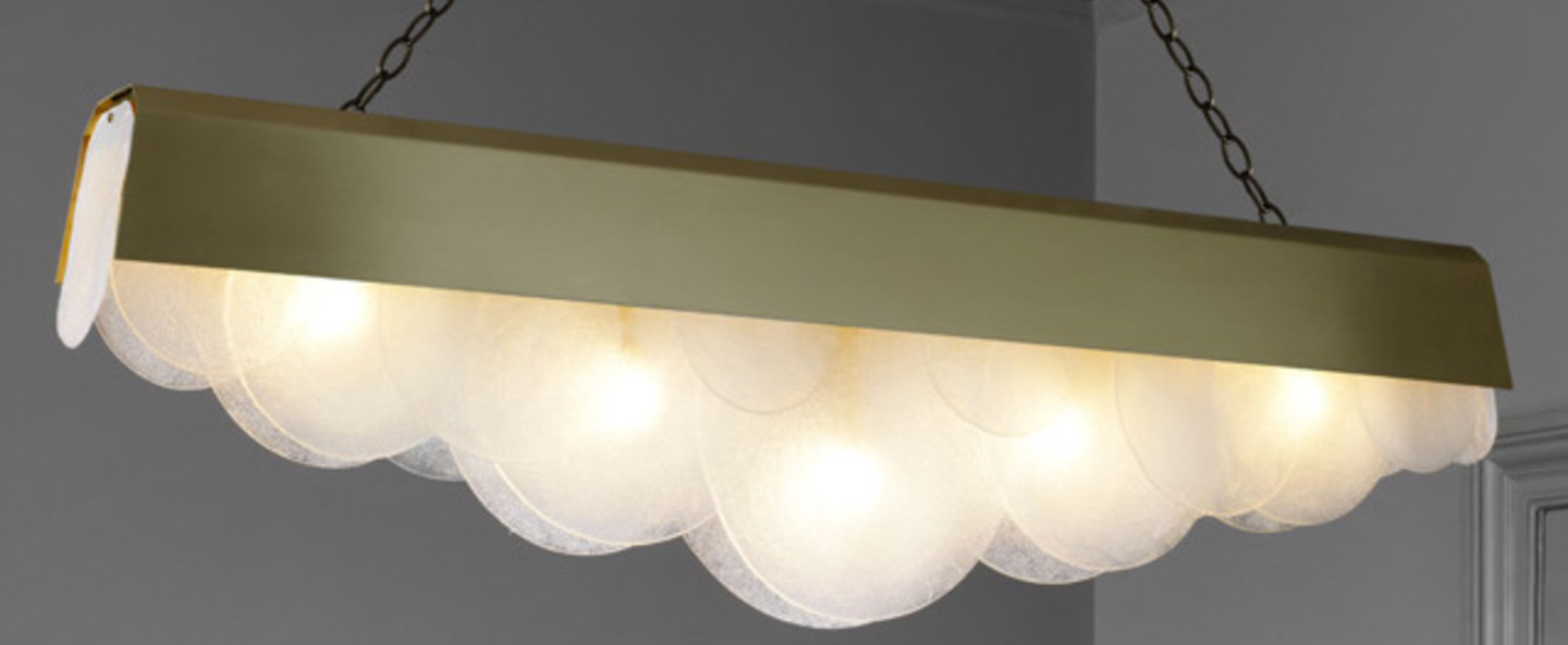 Lustre alto laiton l127cm h35cm cto lighting normal