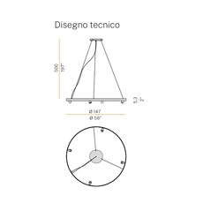 Arena 4 studio tecnico panzeri lustre chandelier  panzeri l07402 150 0518  design signed nedgis 93085 thumb