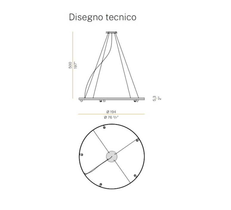 Arena 5 studio tecnico panzeri lustre chandelier  panzeri l07417 200 0518  design signed nedgis 93079 product