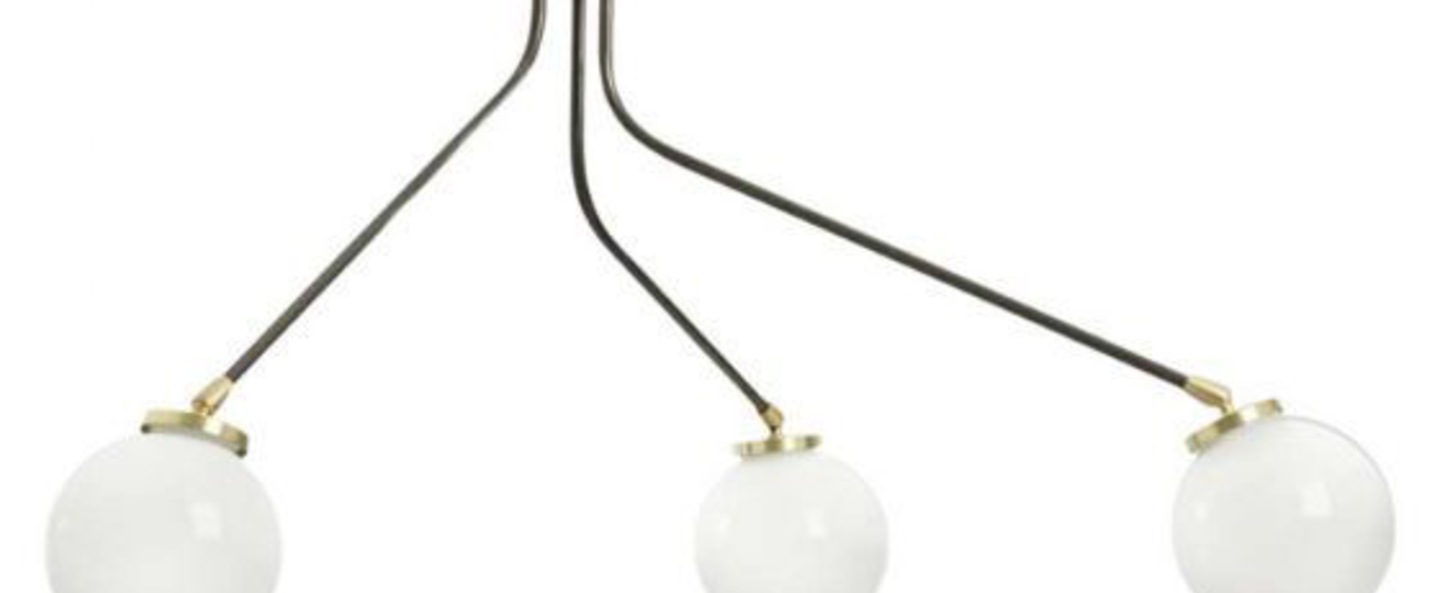 banner-image Lustre array mini opal noir et laiton l75cm h42 5cm cto lighting normal