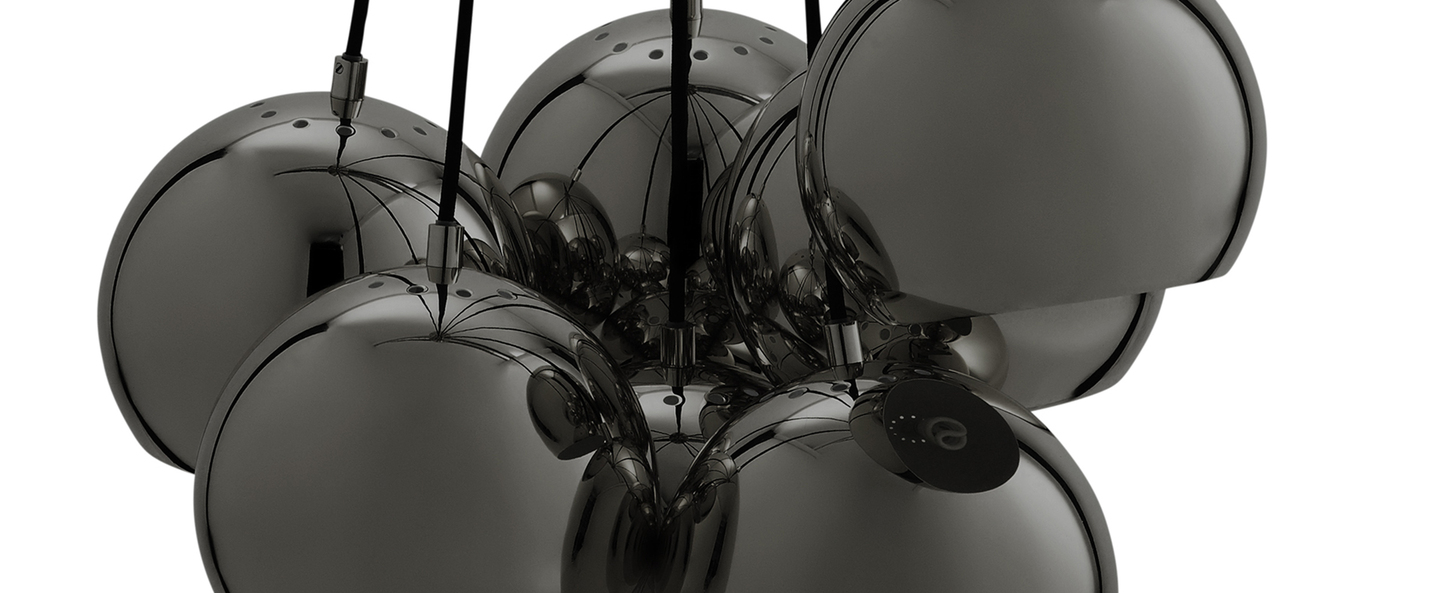banner-image Lustre ball multi chrome noir o18cm h120cm frandsen normal