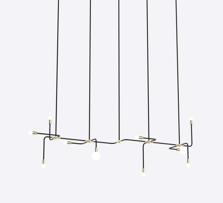 Beaubien 06 studio lambert fils lustre chandelier  lambert fils bea06bkbr  design signed nedgis 114856 product