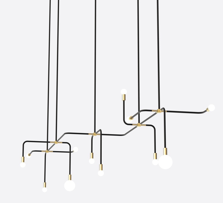 Beaubien 07 studio lambert fils lustre chandelier  lambert fils bea07bkbr  design signed nedgis 114871 product