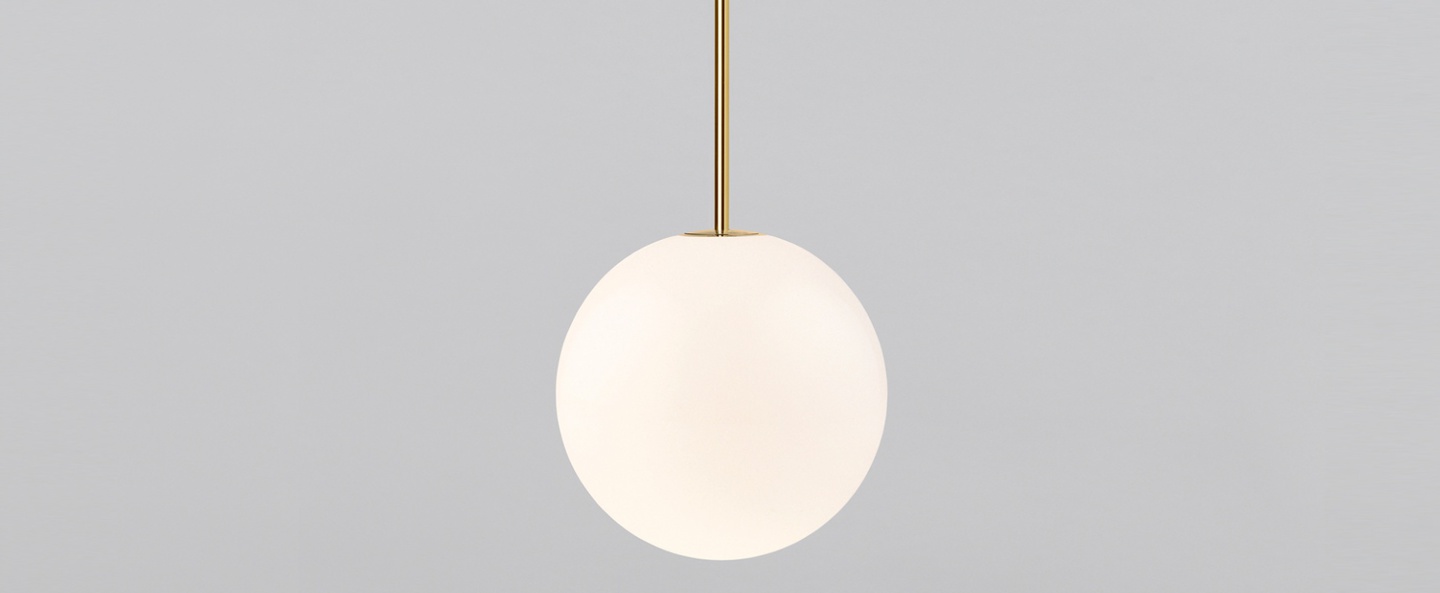 Lustre brass architecturale 350 blanc et laiton o35cm h35cm anastassiades studio normal