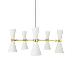 Cairo cinq bras studio mullan lighting lustre chandelier  mullan cairo cinq bras blanc mat mlf205pcwte  design signed nedgis 67501 thumb