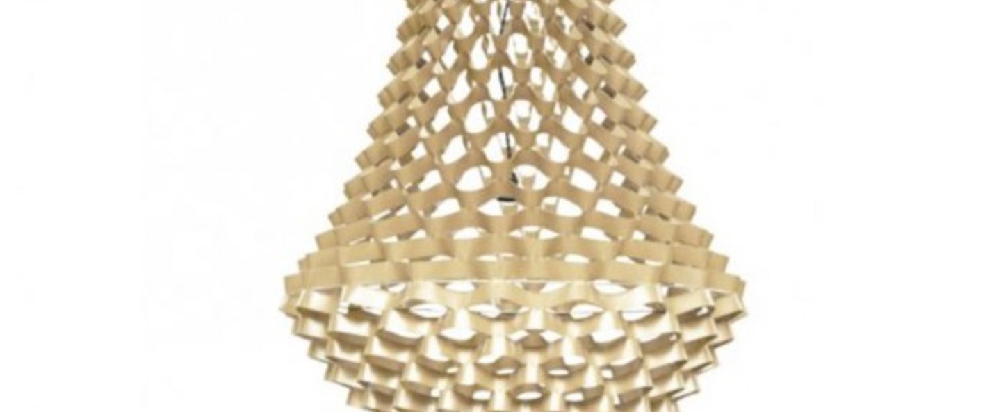 Lustre crown medium champagne h135cm o80cm jspr normal