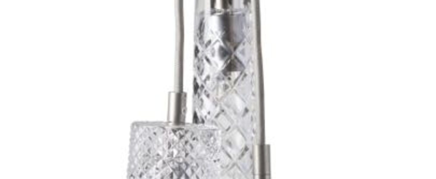 banner-image Lustre crystal 3 transparent argent o18 5cm ebb and flow normal