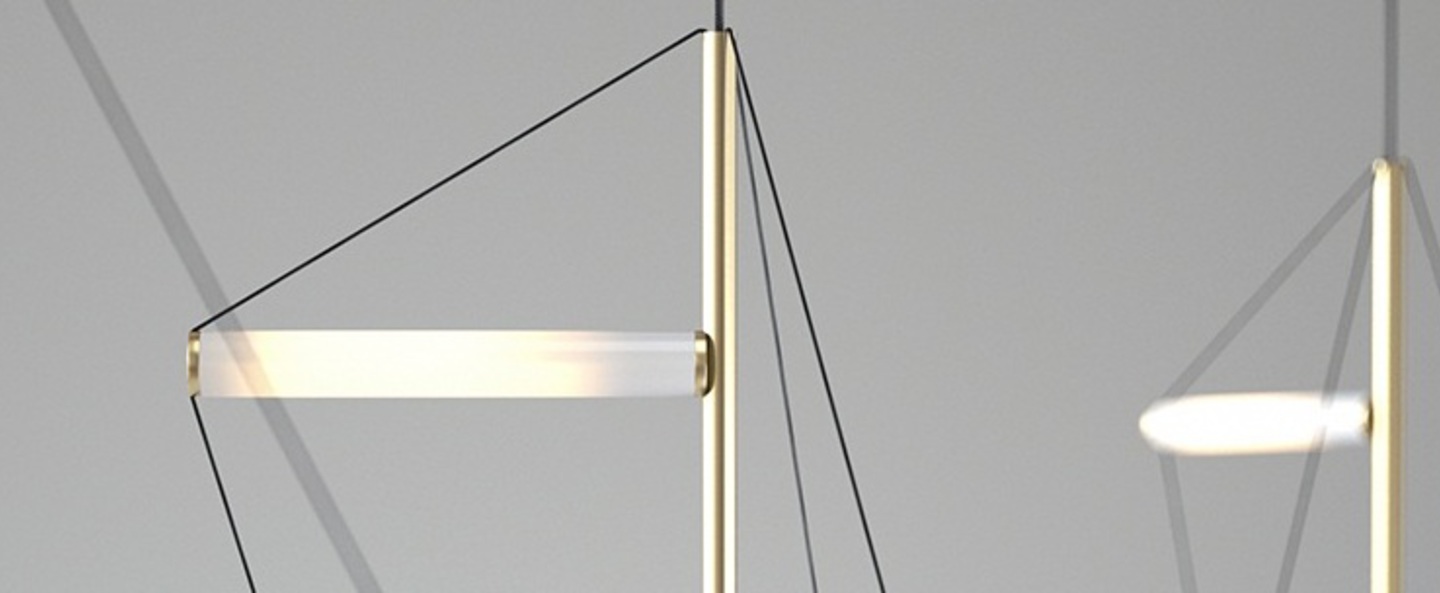 Lustre ed045 or led 3000k 3700lm o34 5cm h138cm edizioni normal