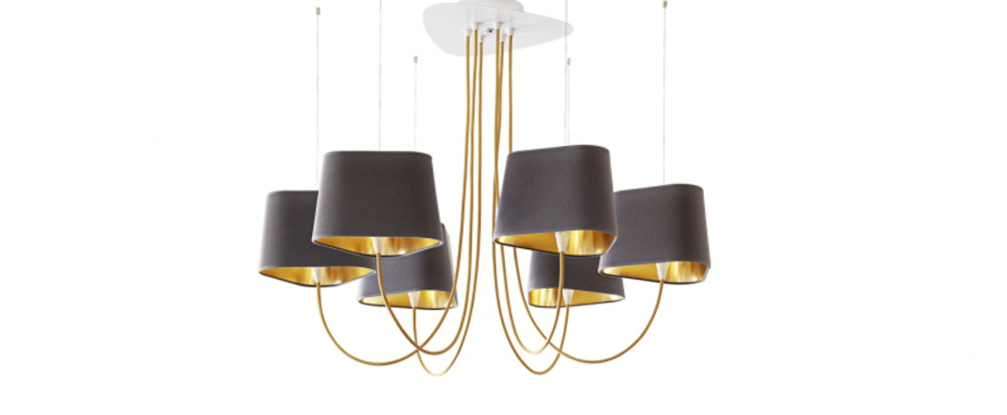 banner-image Lustre grand nuage gris or o203cm 180cm designheure normal