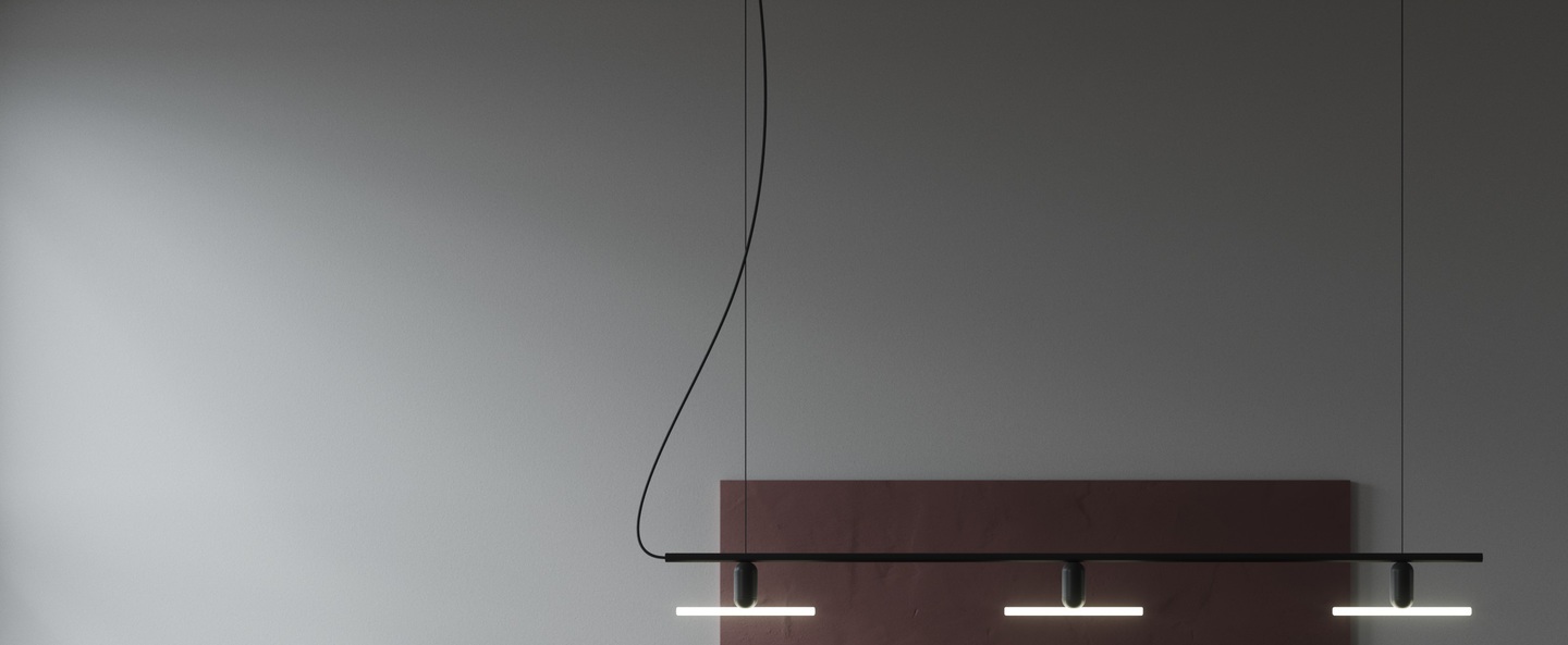 banner-image Lustre linear 3 blanc noir l142 5cm h20cm beem normal