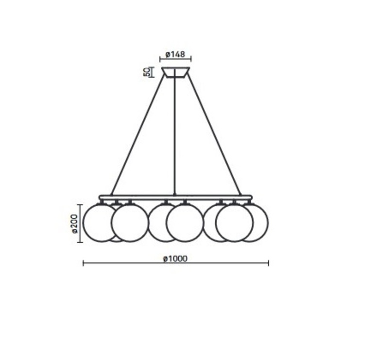 Miira 8 circular sofie refer lustre chandelier  nuura 2032011  design signed nedgis 140296 product