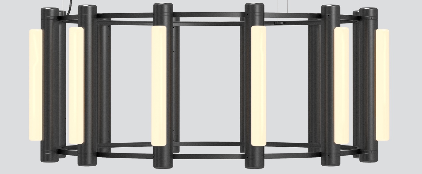 banner-image Lustre pipeline chandelier 3 noir led 2700k o102cm h42cm andlight normal