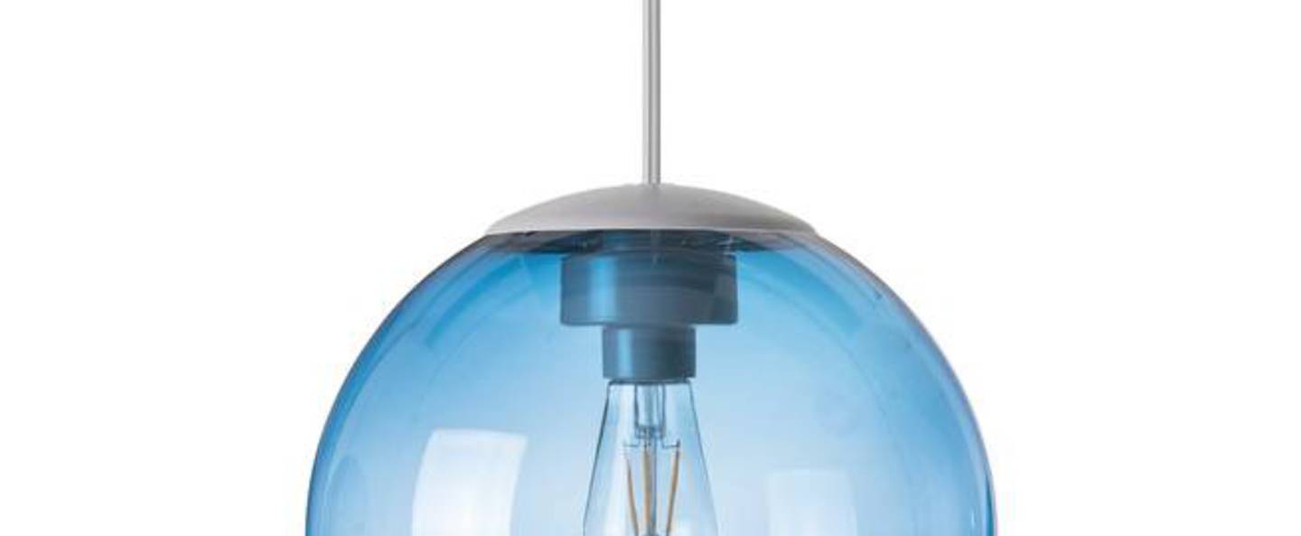 Lustre spheremaker 1 sphere bleu led o25cm h25cm fatboy normal