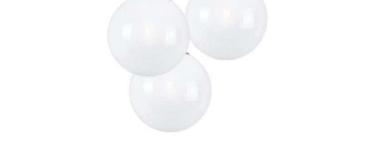 Lustre spheremaker 3 spheres blanc led o50cm h25 a 50cm fatboy normal